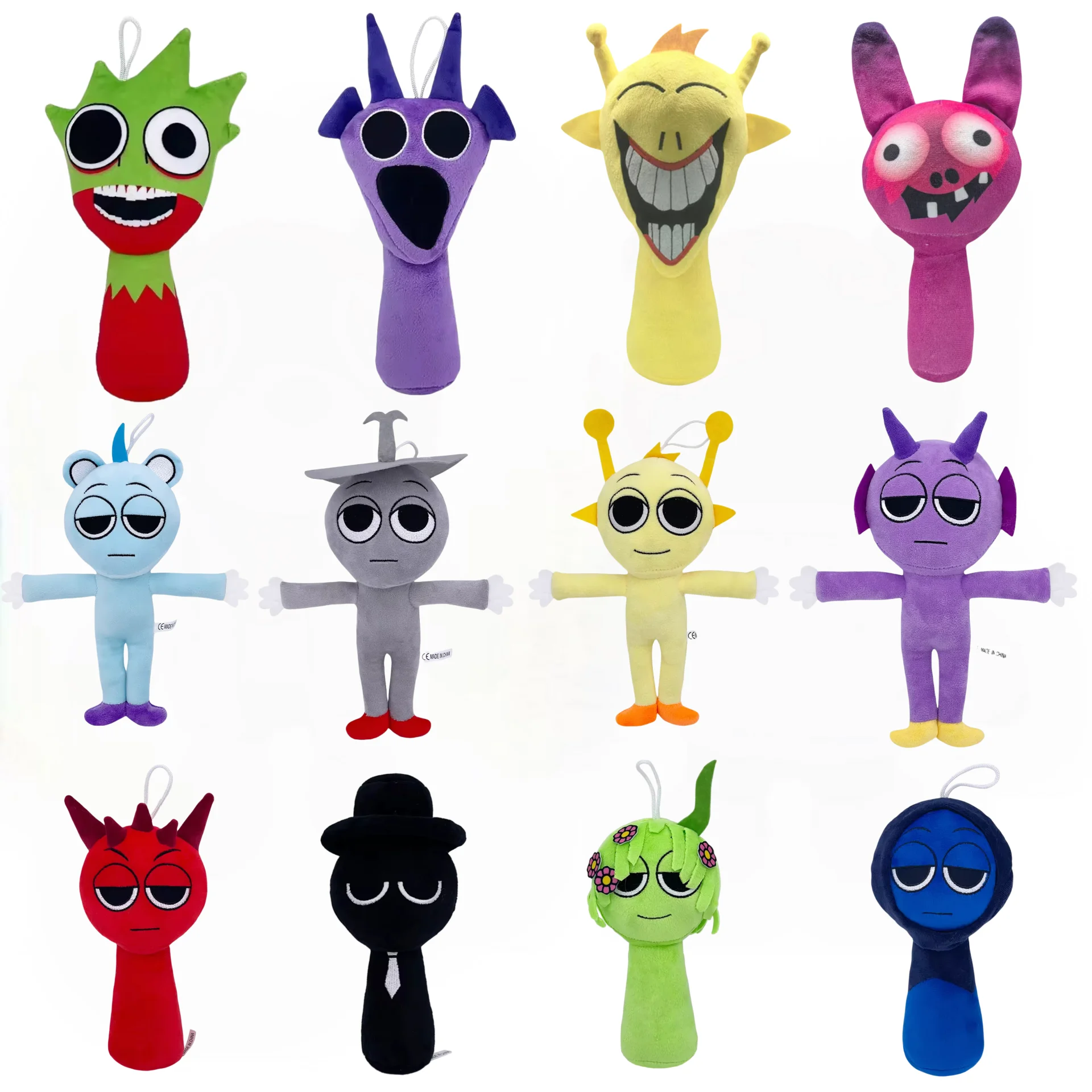 Hot 53styles Horror Game Sprunki Plush Cartoon Soft Stuffed Pillow Dolls Ornament For Kid Dolls Plush Toys Christmas Gift