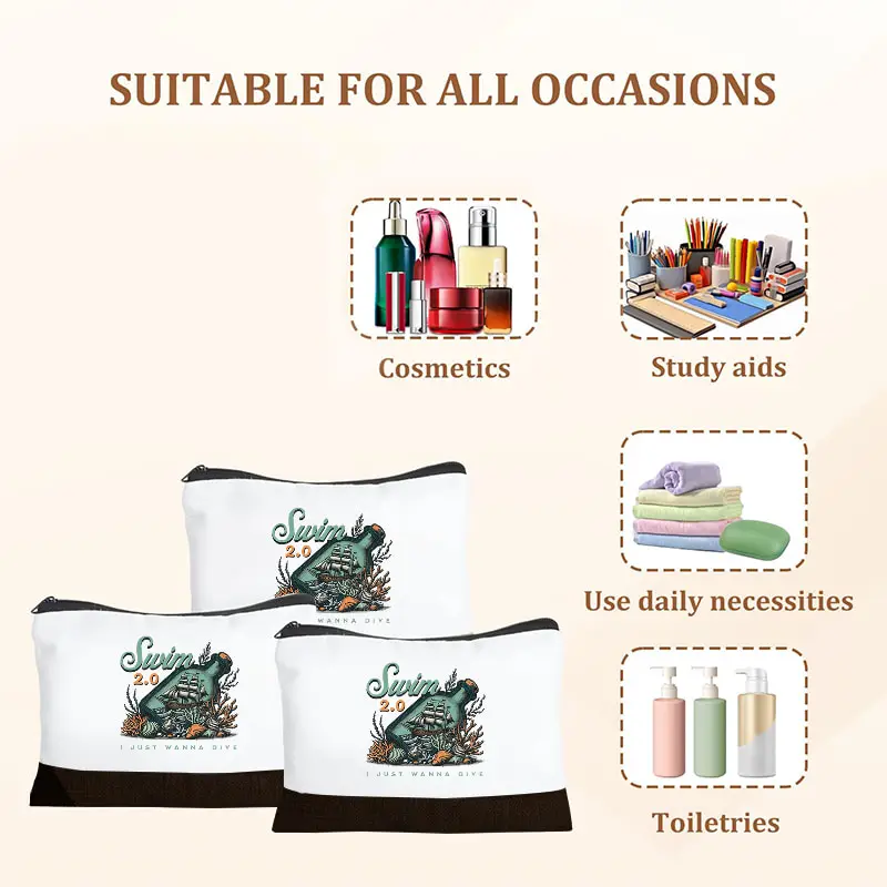 Swim Album Arirang World Tour 2026 Stylish Makeup Bag Multifunctional Spliced Contrast Color Travel Storage Bags Kpop Fan Gift