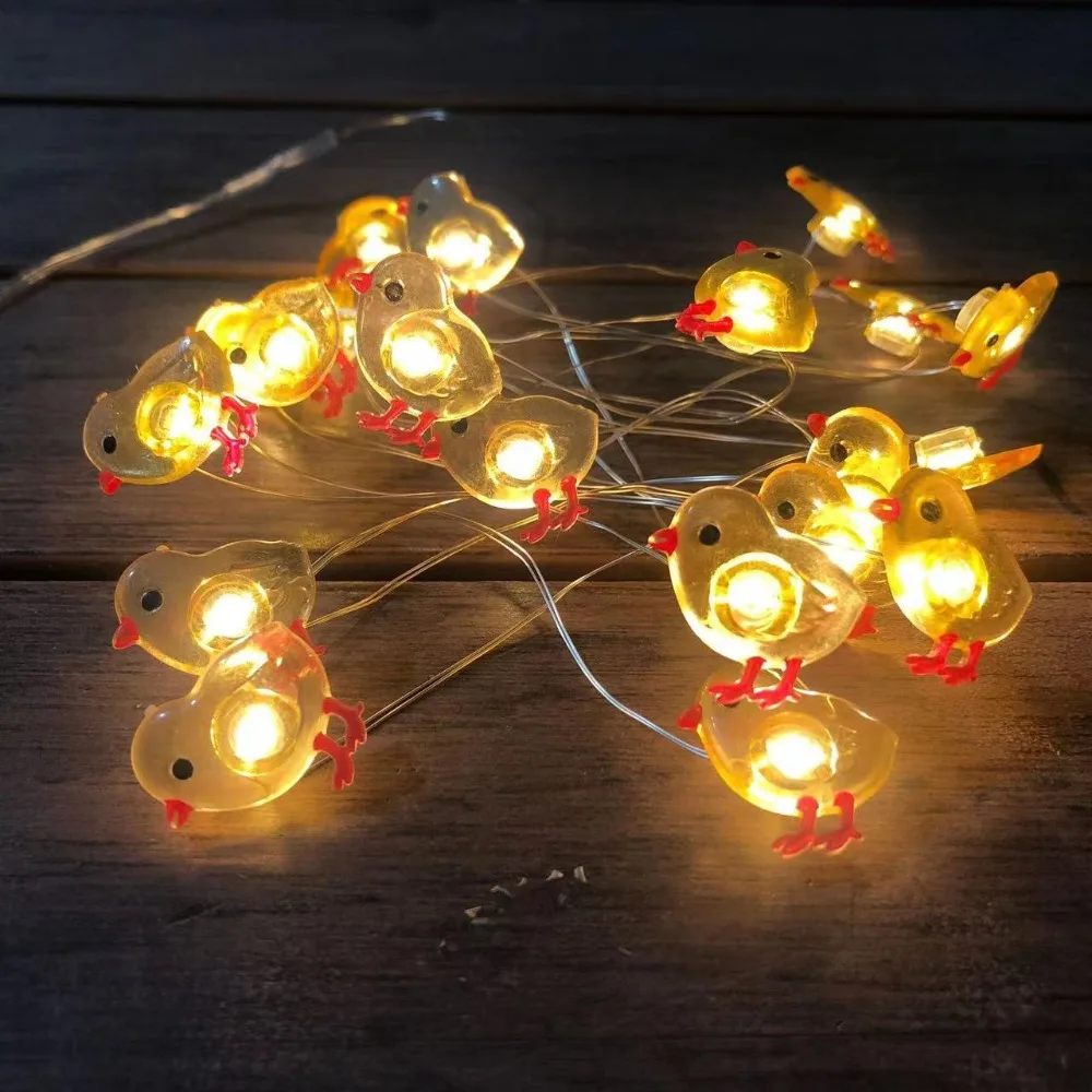 

Rabbit Carrot Easter String Lights Creative Waterproof Chicken Bunny String Lights LED Colorful Easter Fairy Light Gifts