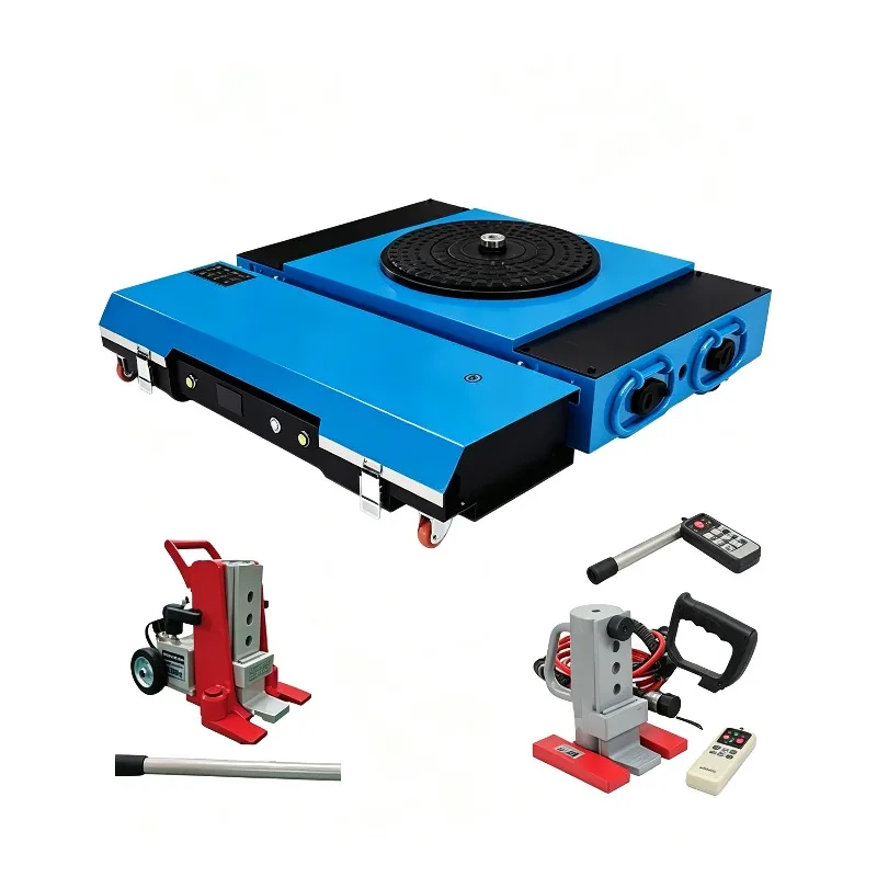 Multi-Tonnage Electric Tank Trolley, Remote Control Transporter & Heavy Load Mover – Rotating & Lifting with Rubber Wheels