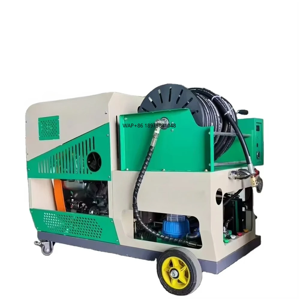 

Sewer Drain Pipeline Dredging Pressure Water Jet Blaster Cleaning Machine up to 450mm Sewer Drain Cleaner