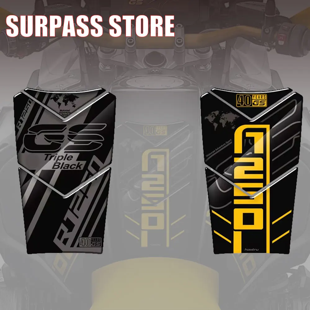 

For BMW R1250GS Adventure Triple Black 2020 2021 Motorcycle Gas Tank Pad Protection Decals accesorios moto