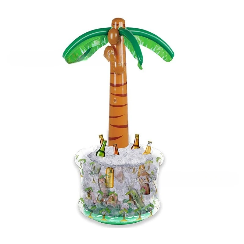 

Надувное ведро для льда с кокосом, игрушка для воды, ведро для льда, ведро для хранения напитков на открытом воздухе