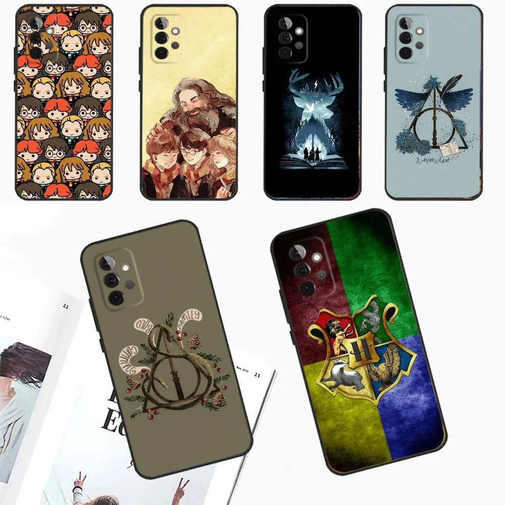 Art P-PotterS-S Phone Case For Samsung Galaxy A13,A21s,A22,A31,A32,A52,A53,A71,A80,A91 Soft Black Phone Cover