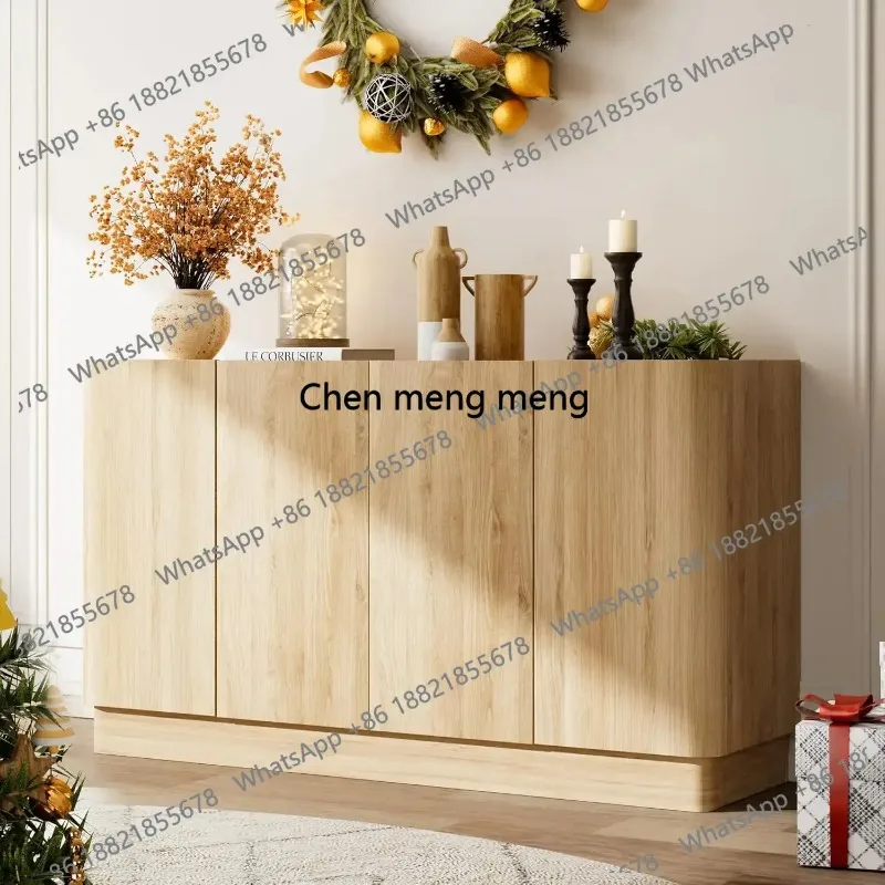 Buffet Cabinet, Modern Sideboard Cabinet, Small Storage Cabinet with Doors & Adjustable Shelf, Accent Credenza Customized