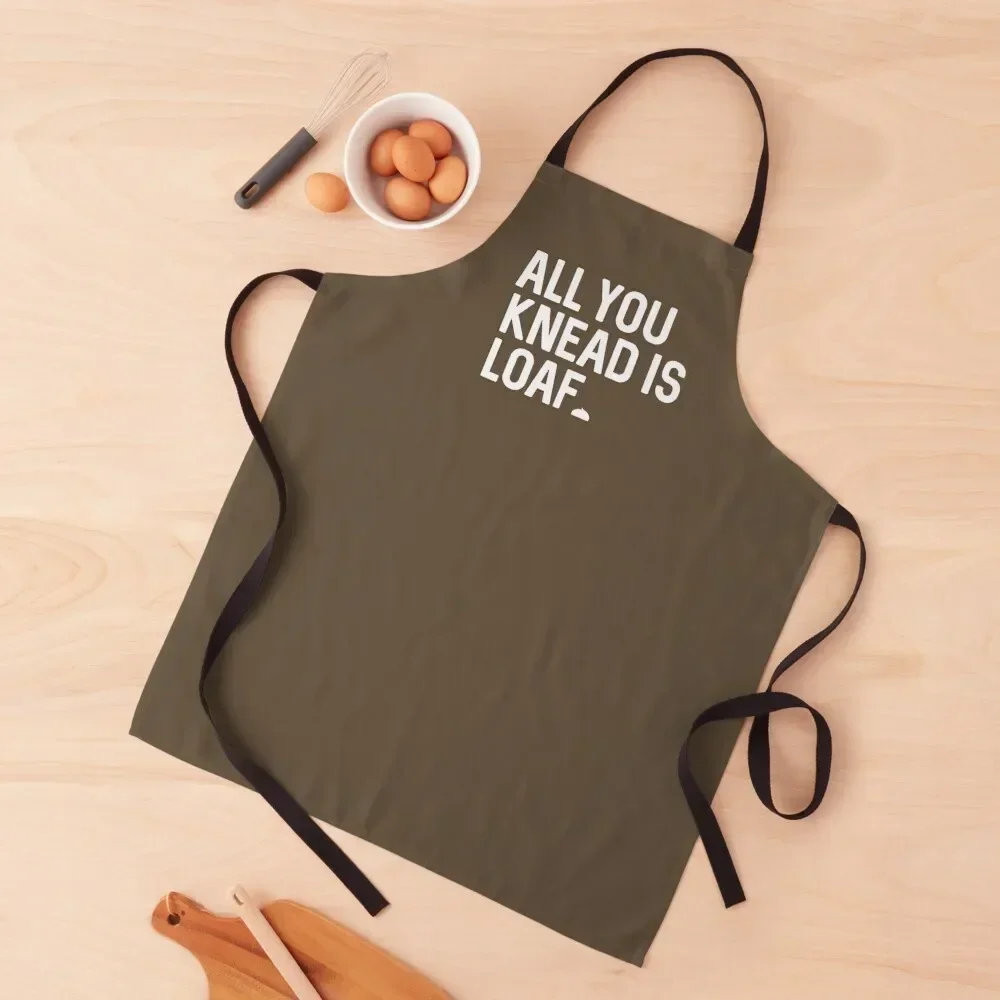 

All You Need Is Loaf (White) Apron Chef Uniform Woman Kitchen Supplies Apron