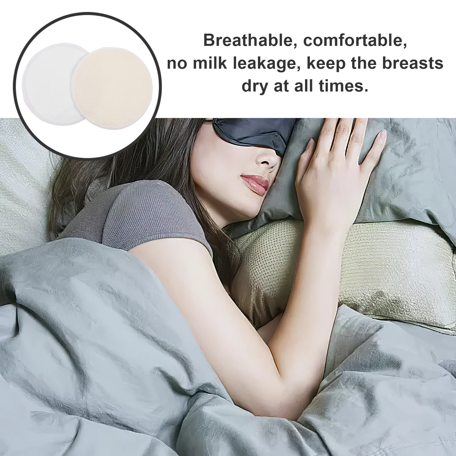 4 قطعة منصات التمريض قابلة لإعادة الاستخدام مرنة الرضاعة الطبيعية منصات الثدي ماصة مانعة للتسرب وسائد الثدي مريحة خفيفة الوزن ل جديد