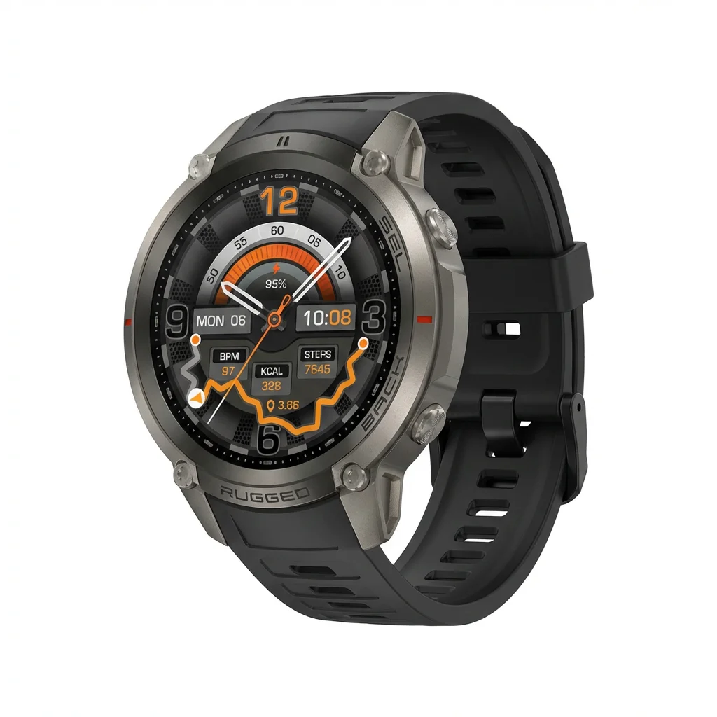 Smartwatch Rugged Watches For Men - Relógio Inteligente Rugged DM59 com GPS,