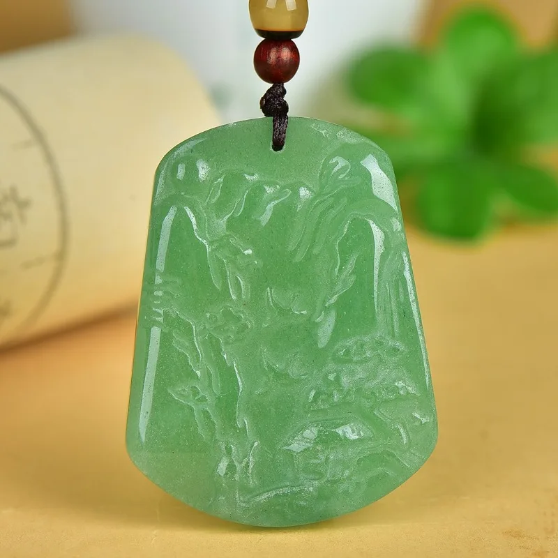 

Exquisite Dongling Jade Landscape Pendant New Fashion Antique Men's and Women's Simple Pendant
