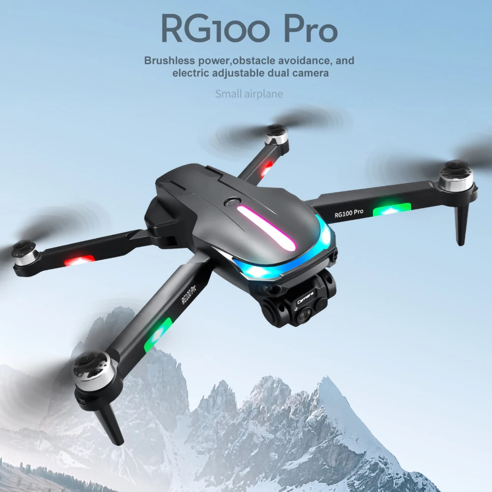 RG100 PRO Three sided Obstacle Avoidance Drone Brushless Optical Flow Control Dual Camera Aerial Photography of Four Axis Aircra