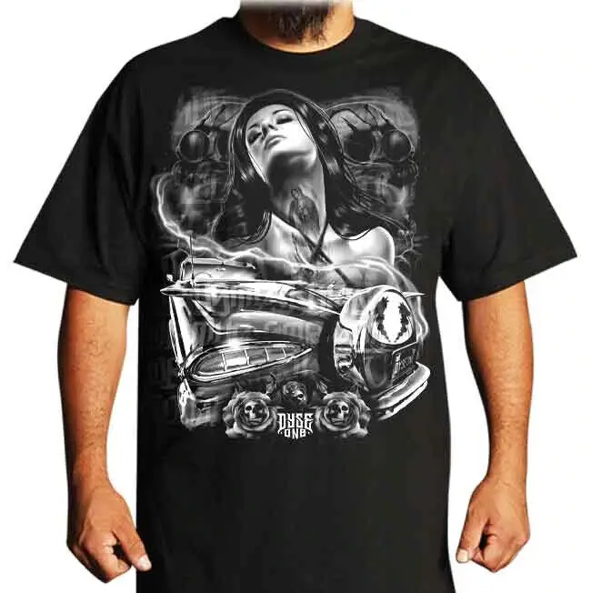 Ecstasy Lowrider Men\'S T Shirt Dyse One Chicano Tattoo Art