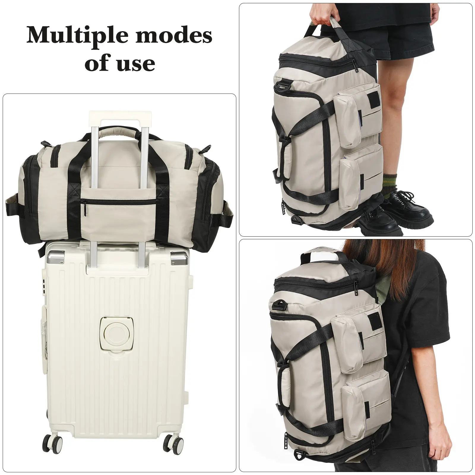 

Вместительные портативные дорожные сумки для спортзала, путешествий и перелетов, дорожные сумки-баулы, деловые сумки-баулы, сумки для фитнеса.