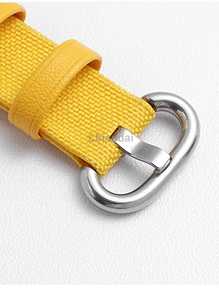 Original Strap for Xiaomi Mi Band 8 Bracelet Fashion Leather Replacement Wristband Miband 8 NFC nylon pulseira Mi Band 8 band
