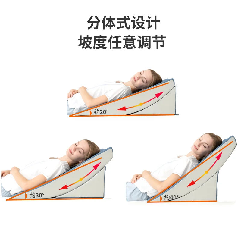 Head Cushion Triangle Pillow Waist Protection Slope Half Lying Pad