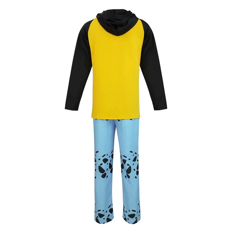 

AIAI 2025Trafalgar Law Cosplay Hoodie Pants Hat Costume Anime One Cos Piece Fantasia Luffy Outfits Halloween Disguise Suit for A