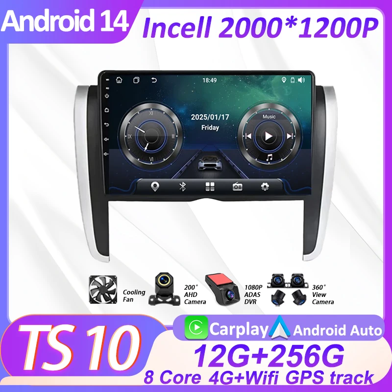 

Stereo Head Unit Android Auto Carplay Android Auto For Toyota Allion Premio 2007 - 2015 8 Core Touch Screen CarPlay BT 5G Wifi
