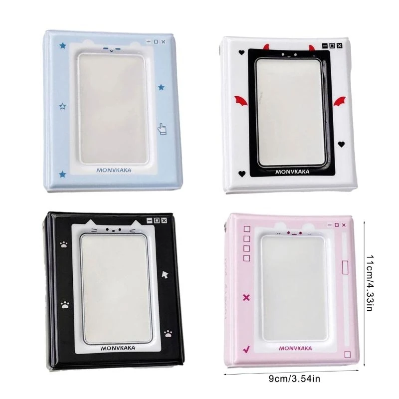 Album Photocard Lovely Color Theme Kitten Design per supporto da 3-3,5 pollici .y5ga