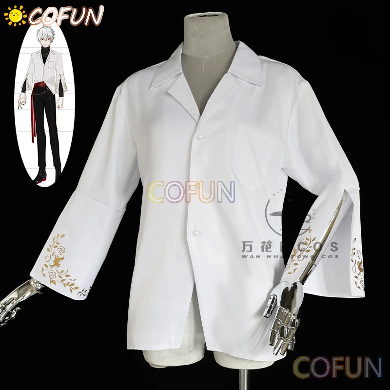 

COFUN Virtual YouTuber Kuzuha Cosplay Costume Vtuber NIJISANJI Daily Wear Casual Women Men Black Shirt S-XL