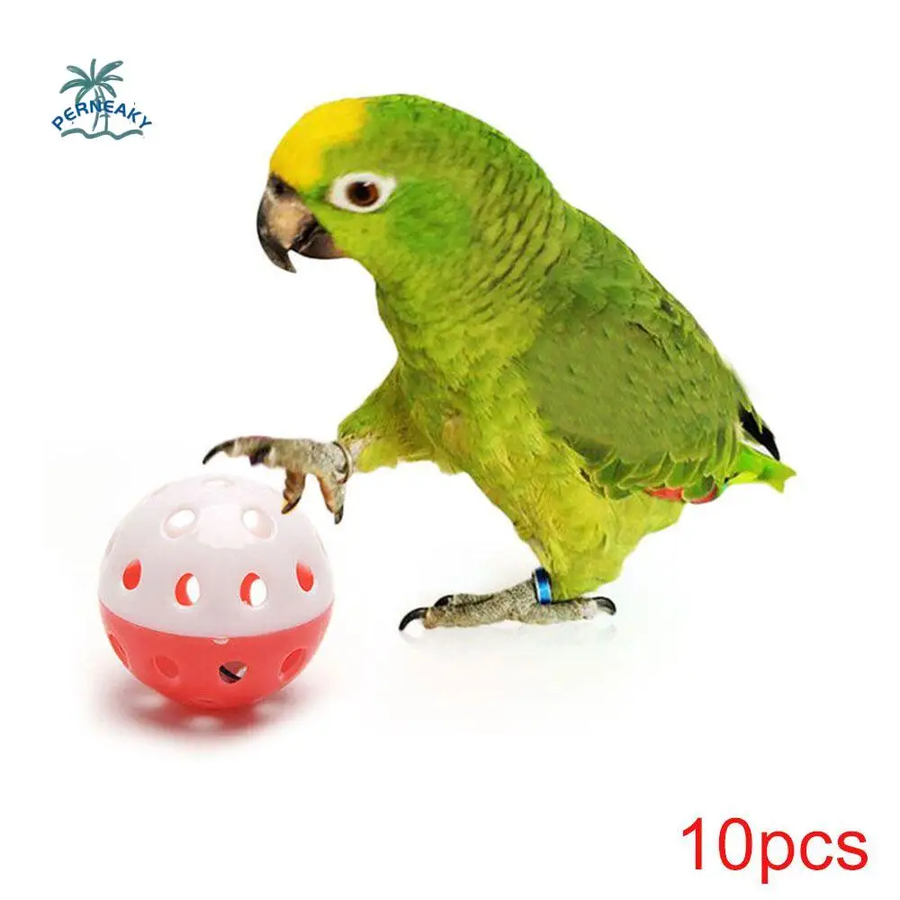 

Chew Cage Hollow Cockatiel Pet Toy Bird Toy Rolling Bell Ball Toy Ball