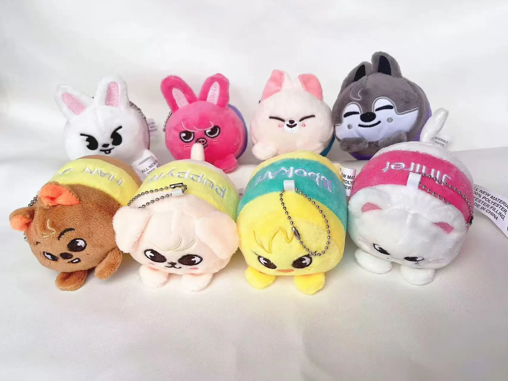 10-12cm SKZOO Plush Keychain Cylindrical Keychain Pendant - Her Christmas & Mother's Day Gifts, Birthday Backpack Decoration