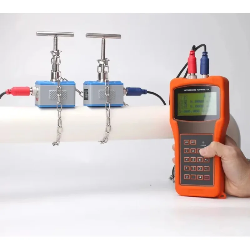 【2026】 Portable TUF 2000 Clamp-on High Temperature 160℃ Ultrasonic Flow Water Meter For Gas Fluid