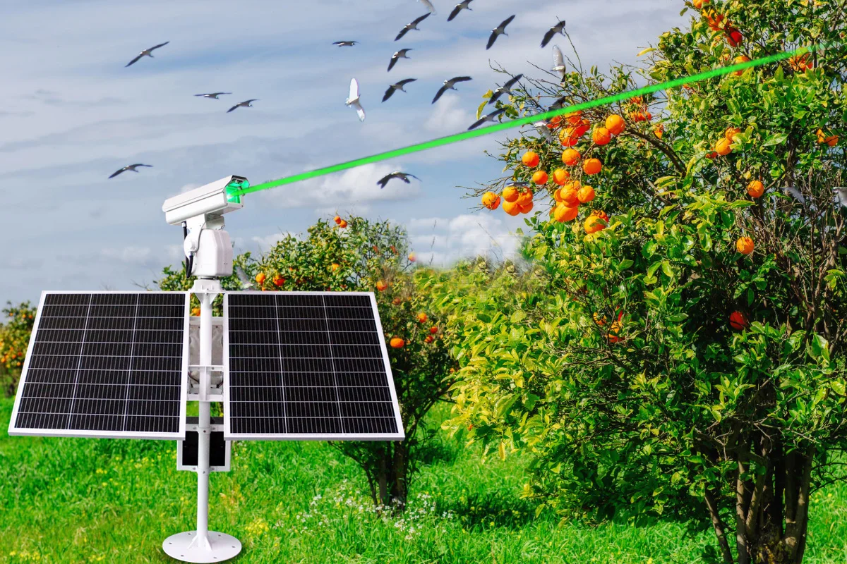 2025 AI Solid Outdoor Solar-Powered 360° Animal Repellent Bird Control for Gardens & Yards-Requires Battery Power
