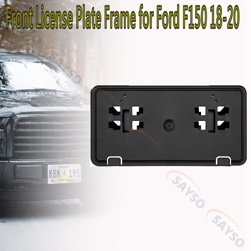 

Front Bumper License Plate Bracket Holder Cover For Ford F150 2018-2020 Accessories Replace JL3Z-17A385-BA
