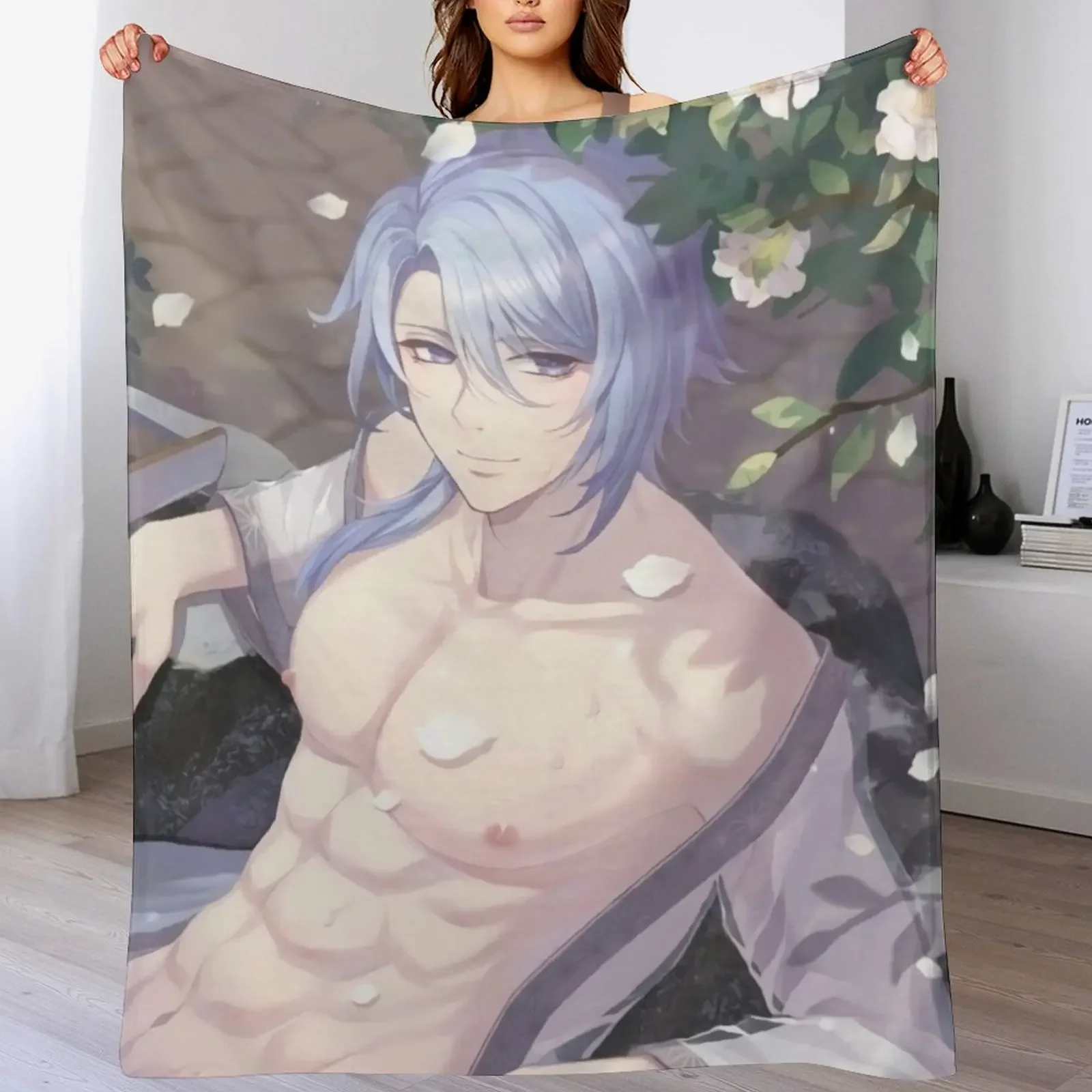 

New Kamisato Ayato Throw Blanket Blankets For Baby bed plaid For Decorative Sofa Blankets