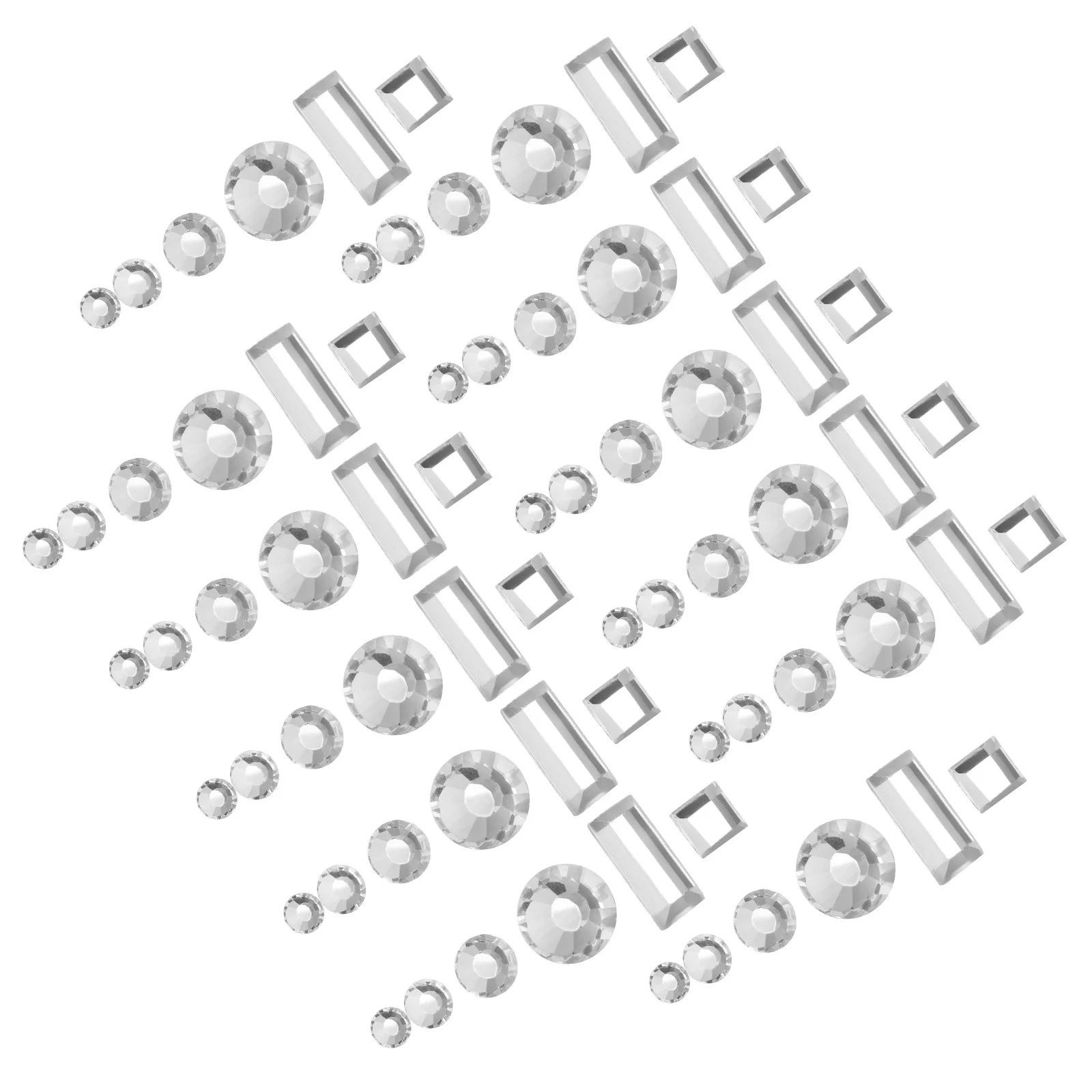 

1 Bag Flat Bottom Mixed Nail Studs DIY Nail Art Jewelry Quick Application for Salon Party DIY Manicure Jewelry