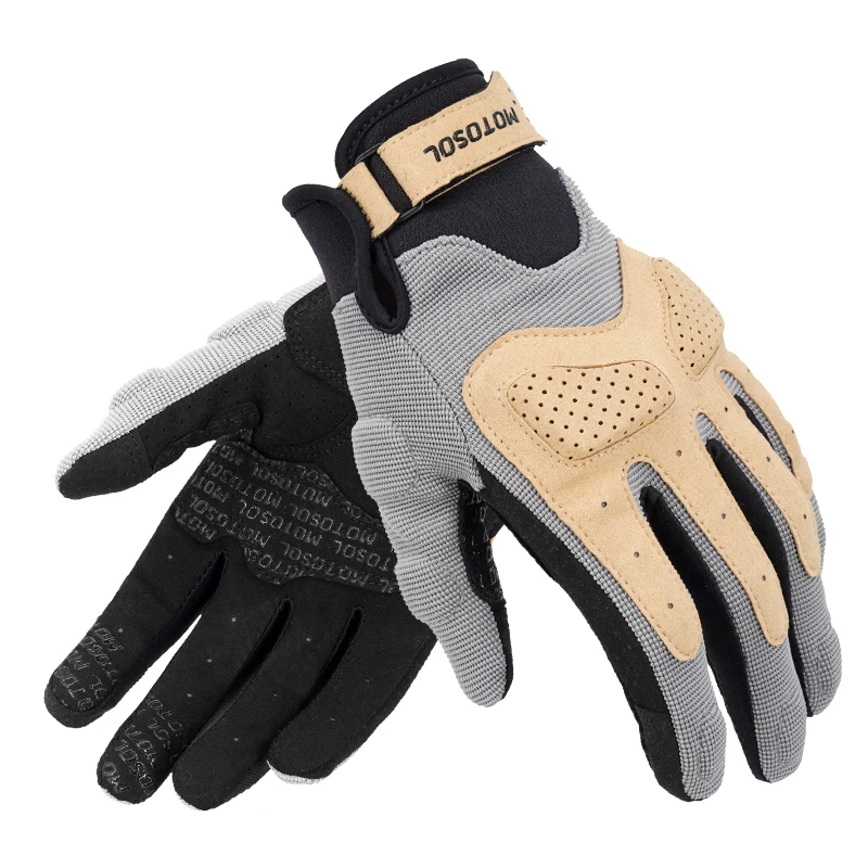 Guantes transpirables con pantalla táctil, guantes de carreras para motocicleta, ciclista, primavera y verano, Unisex, mujeres y hombres