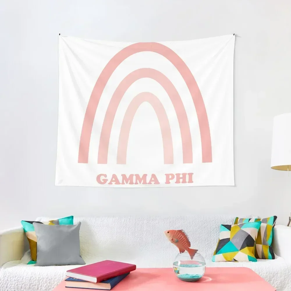 

Gamma Phi Rainbow Tapestry Bedroom Deco Home Decor Aesthetic Art Mural Decorative Wall Murals Tapestry