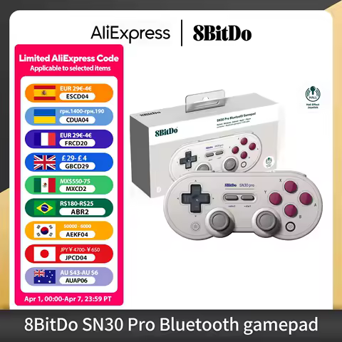 8Bitdo SN30 Pro Bluetooth Wireless Gaming Controller with Hall Effect for Switch 2 MacOS Android Raspberry Pi Windows Steam Deck