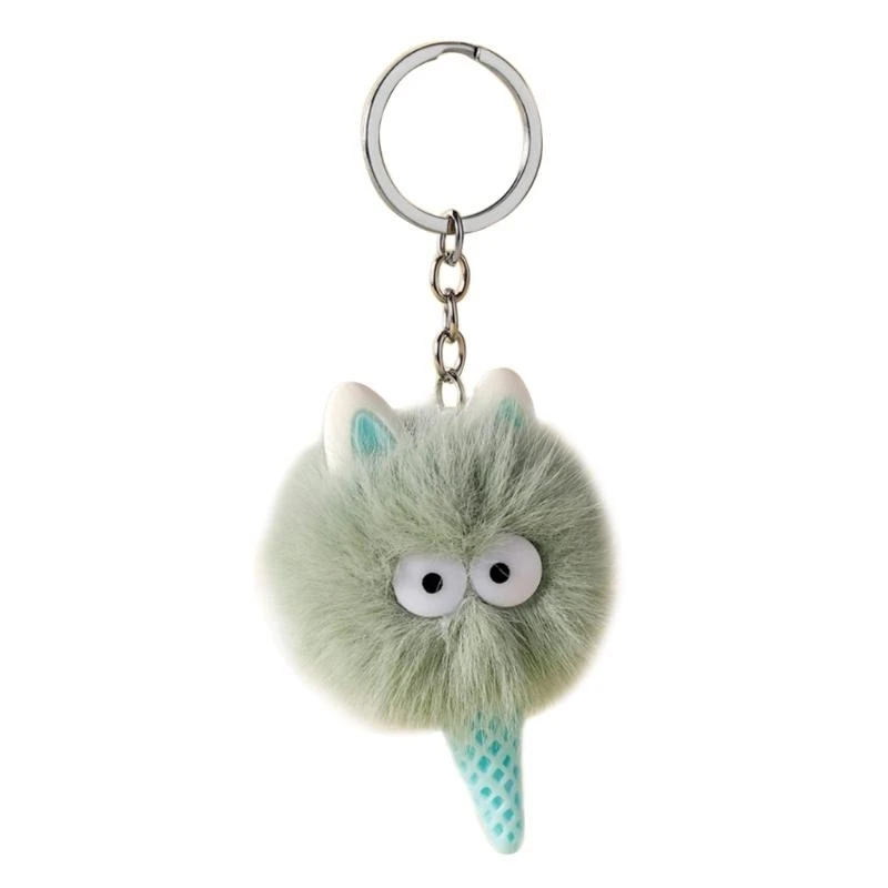 54DA Cartoon Handbag Bag Purse Pendant for KeyHolder Ice Cream Charms Toy Machine