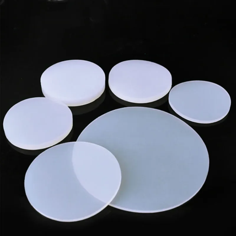 Leijiu Weiße, massive, runde VMQ-Silikonkautschuk-Dichtungsmatten, Durchmesser 5mm-150mm, Dicke 0,5mm-8mm, 1/2/5 Stück – Detail 5