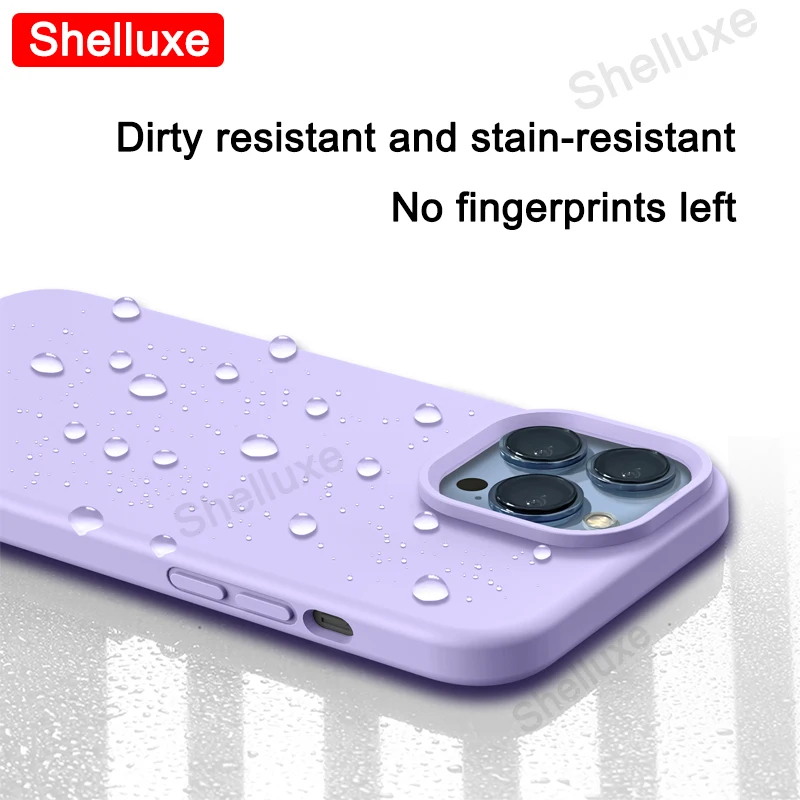 Luxury Liquid Silicone Case Shelluxe For iPhone 17 16 15 14 Pro Max For APPLE iPhone17 Air iPhone16e iPhone15 Plus Phone Cases - náhled 5
