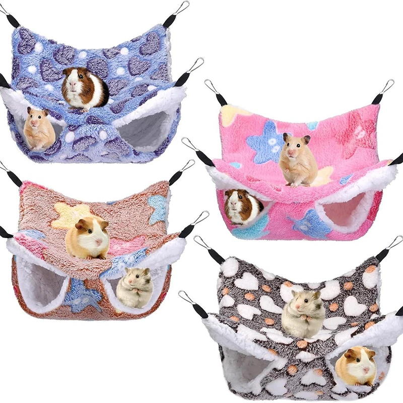 Hamster-Hängematte, Nagetier, Hamsterbett, Ratten, Zubehör für Ratte, Hängematte für Ratten, Hängematte für Nagetiere, Meerschweinchenhaus CXW04 – Detail 5