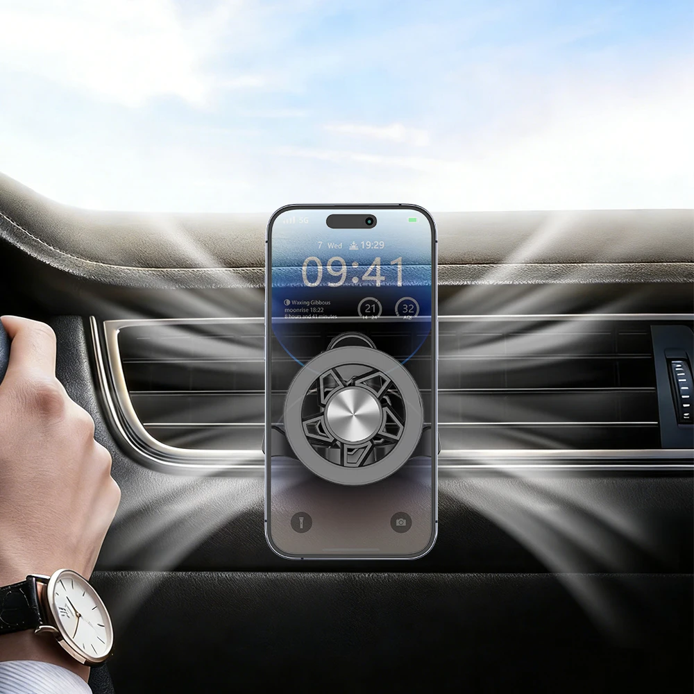 車載電話ホルダー – 新型マグセーフ磁気マウント付きエアコン - Magnetic Phone Holder For Car Vent のレビューと価格