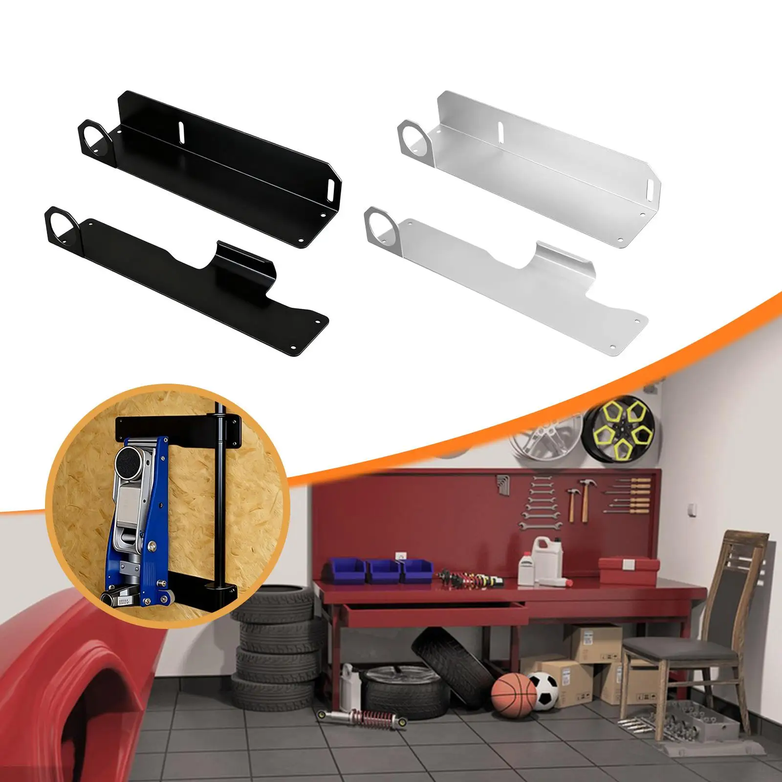 

Floor Jack Stand Storage Rack Anti Rolling Heavy Duty Hydraulic Trolley Jack