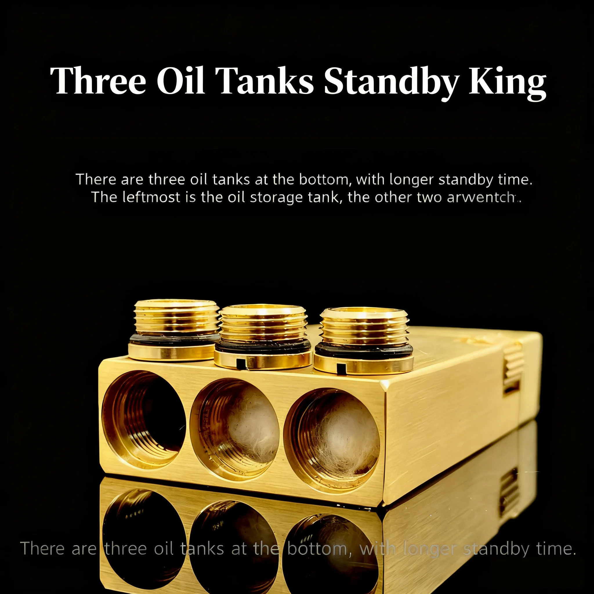 Vintage brass trench oil lighter windproof antique steampunk kerosenes Lighter reusable 3 fuel tank flip top lighter cool gift