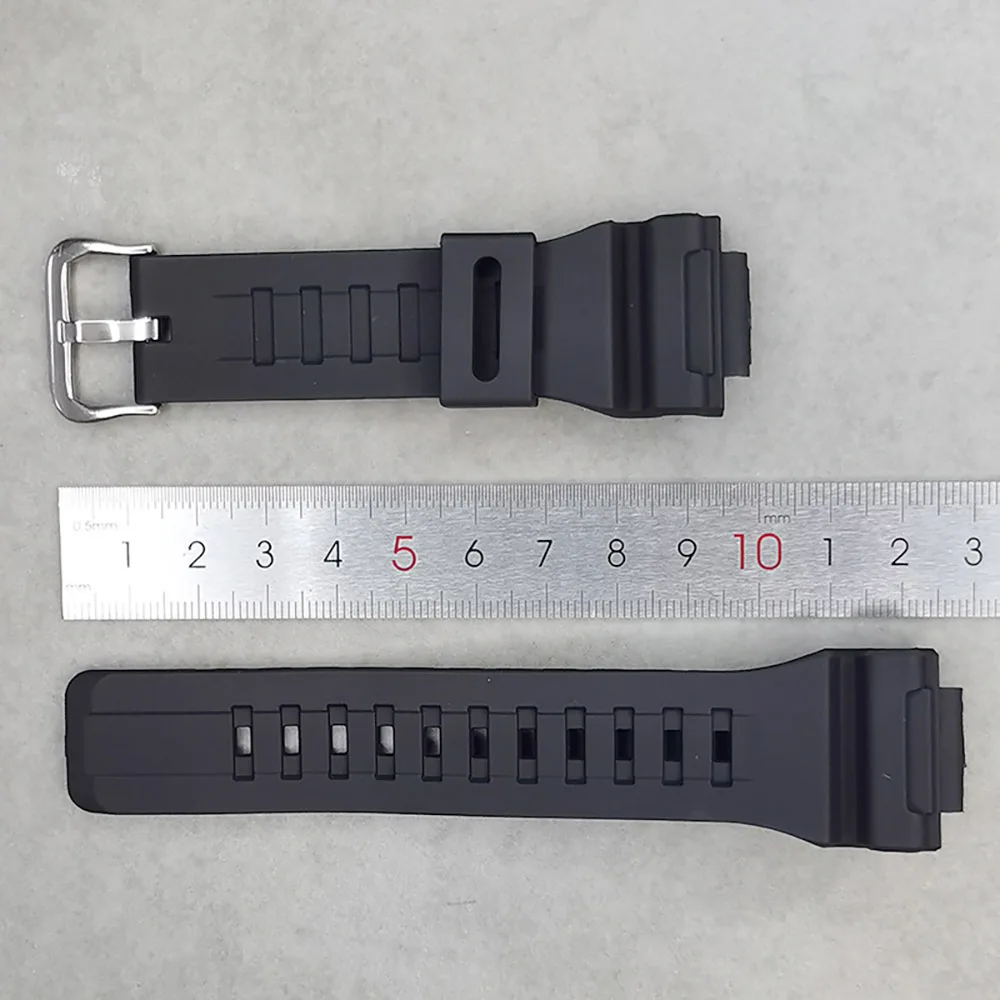 PU Watch band Bracelet for Casio G Shock AQS810W AQS800W AEQ110W W735H Strap Watch Accessories Wrist Band Black Belt