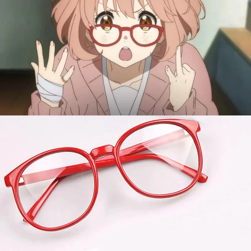 Anime Kyokai no Kanata Cosplay Beyond the Boundary Kuriyama Mirai Cosplay Costume Wig Glasses Women Girl School Uniform Sweater