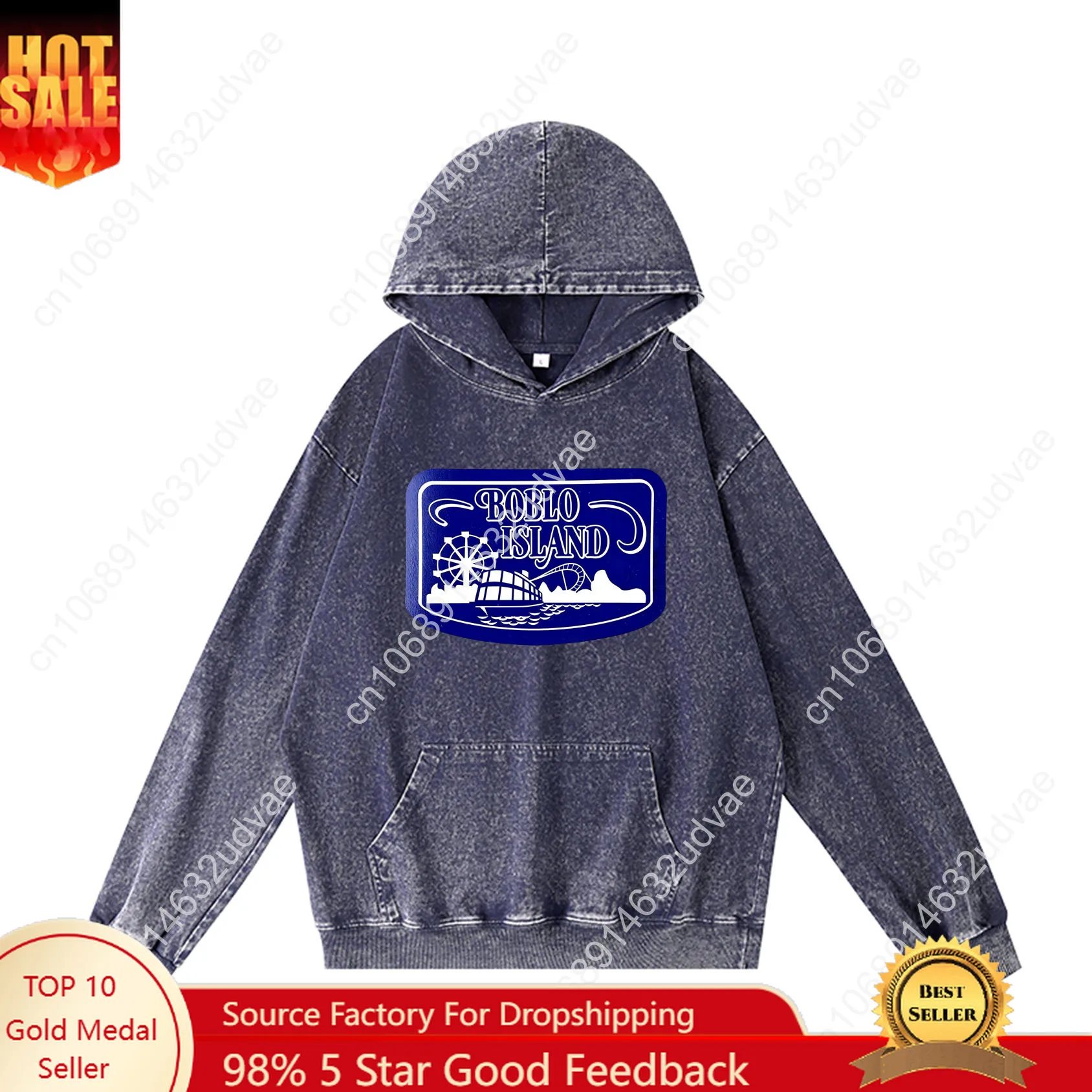Bolo Island Detroit Hoodies Retro Hooded Sweatshirt Man Woman Teenager Pullover Sweat Shirt Pocket Oversized Customized Tops