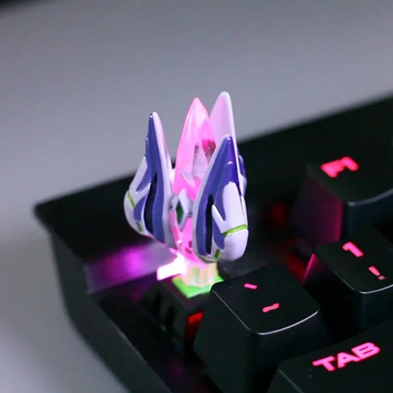 Starcraft-Keycap de resina para Gamer, protocolo de transmisión de luz tridimensional, accesorios de Teclado mecánico de cristal, regalo