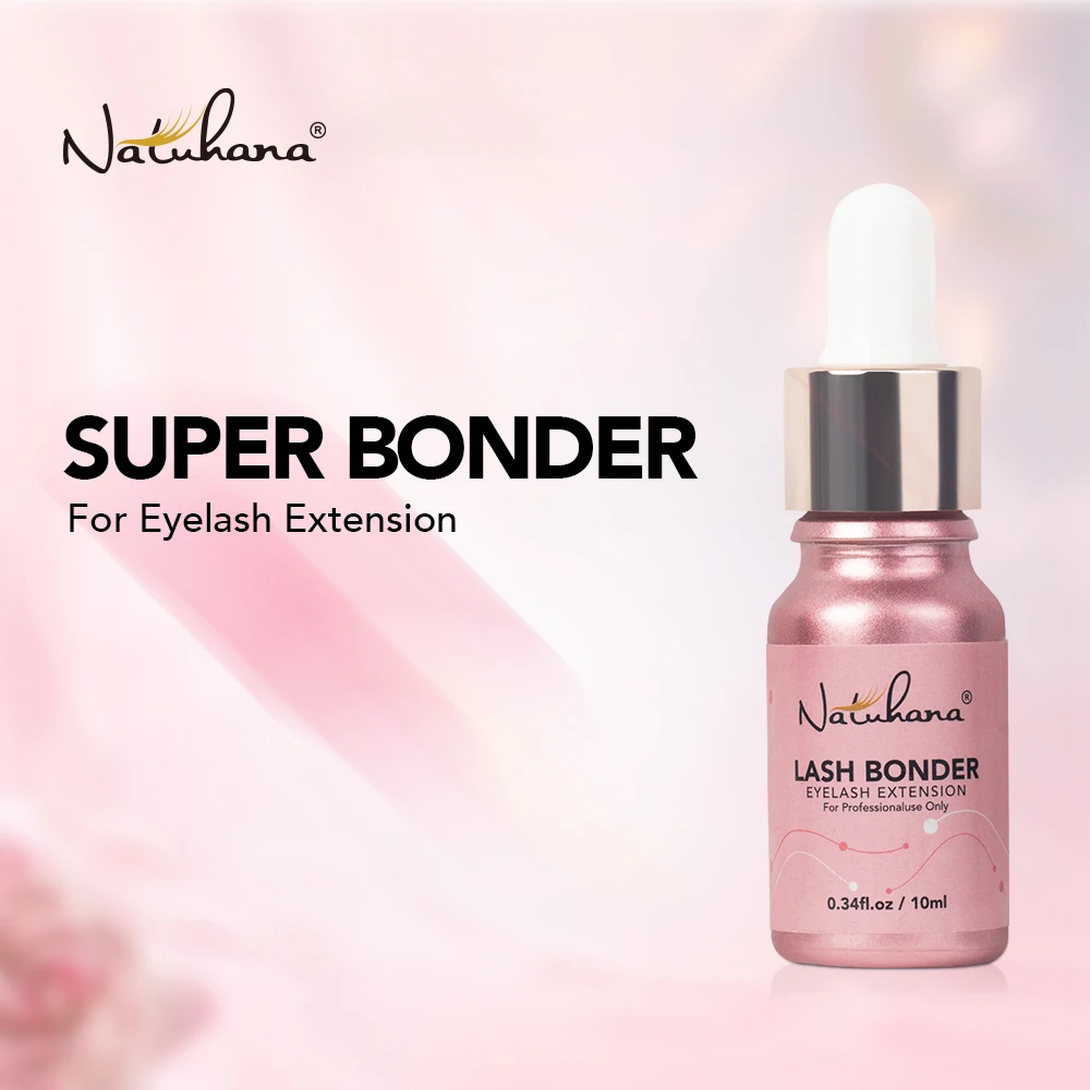 NATUHANA Lash Bonder for Eyelash Extensions Sealant Longer Retention Waterproof Oil-Proof  Super Bonder Glue Accelerator
