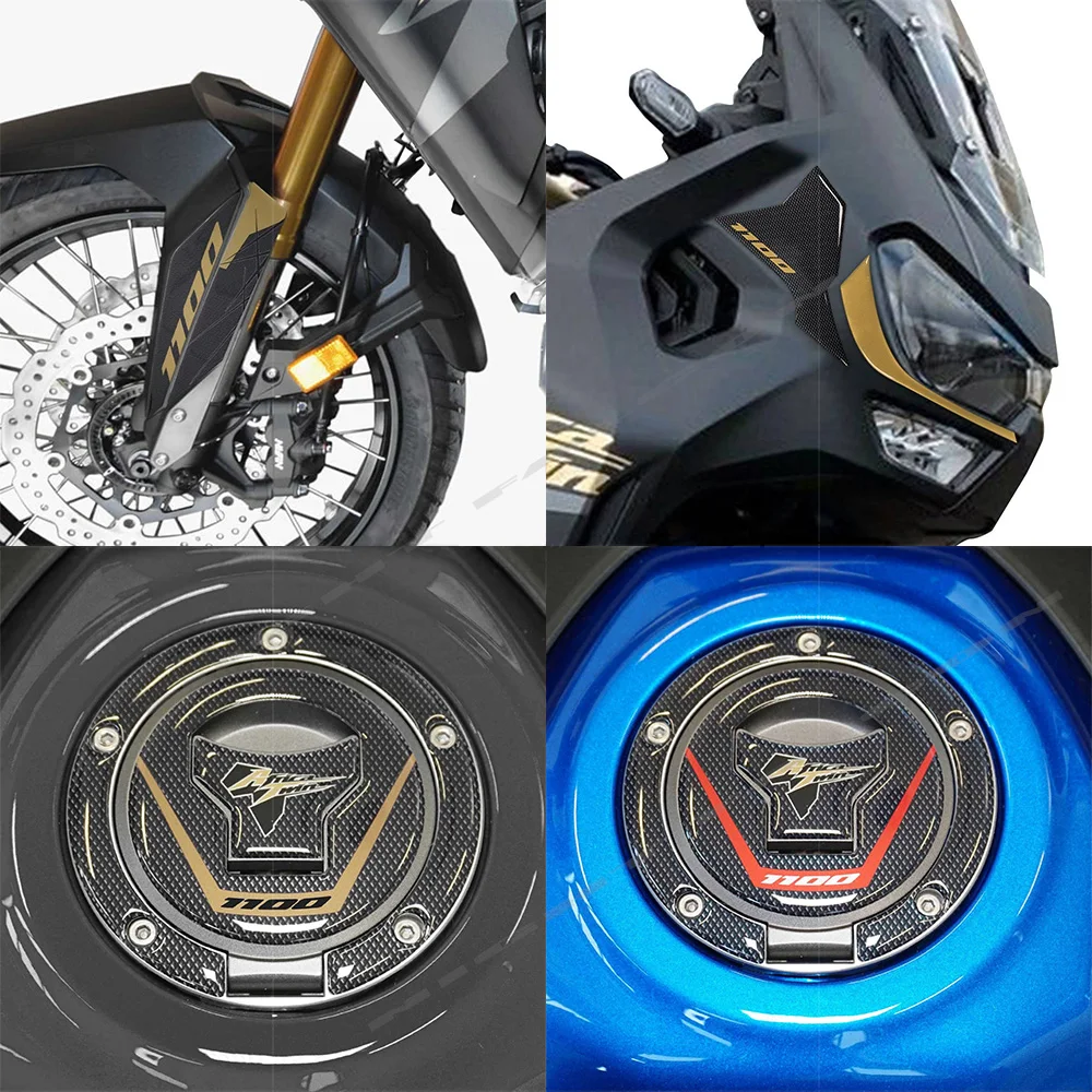 For Honda CRF1100L Africa Twin Adventure Sports 2024 Motorcycle Accessories 3D Epoxy Resin Sticker Protection Kit Fuel Tank Pad