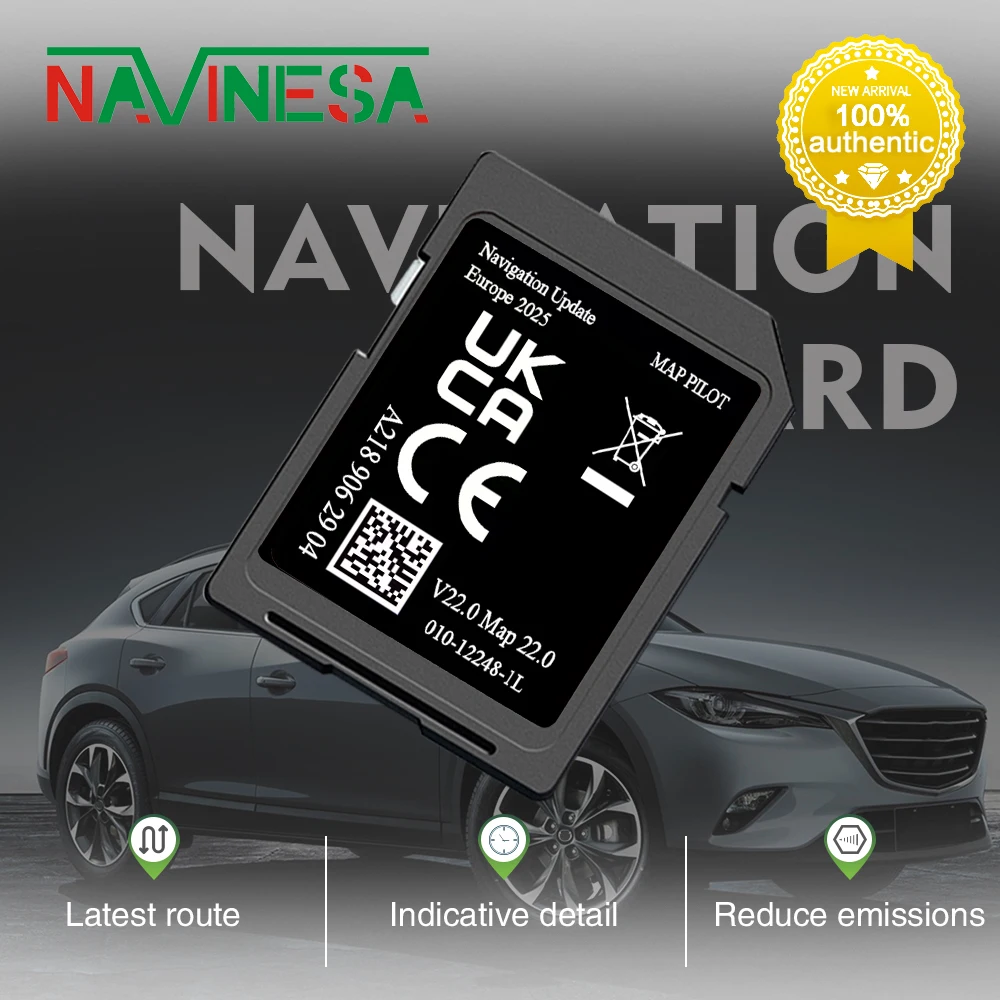 A2189062904 V22 32GB GPS Navigation Europe for Mercedes A-class W176 2014-2020 Car SD Memory Card Sat Nav