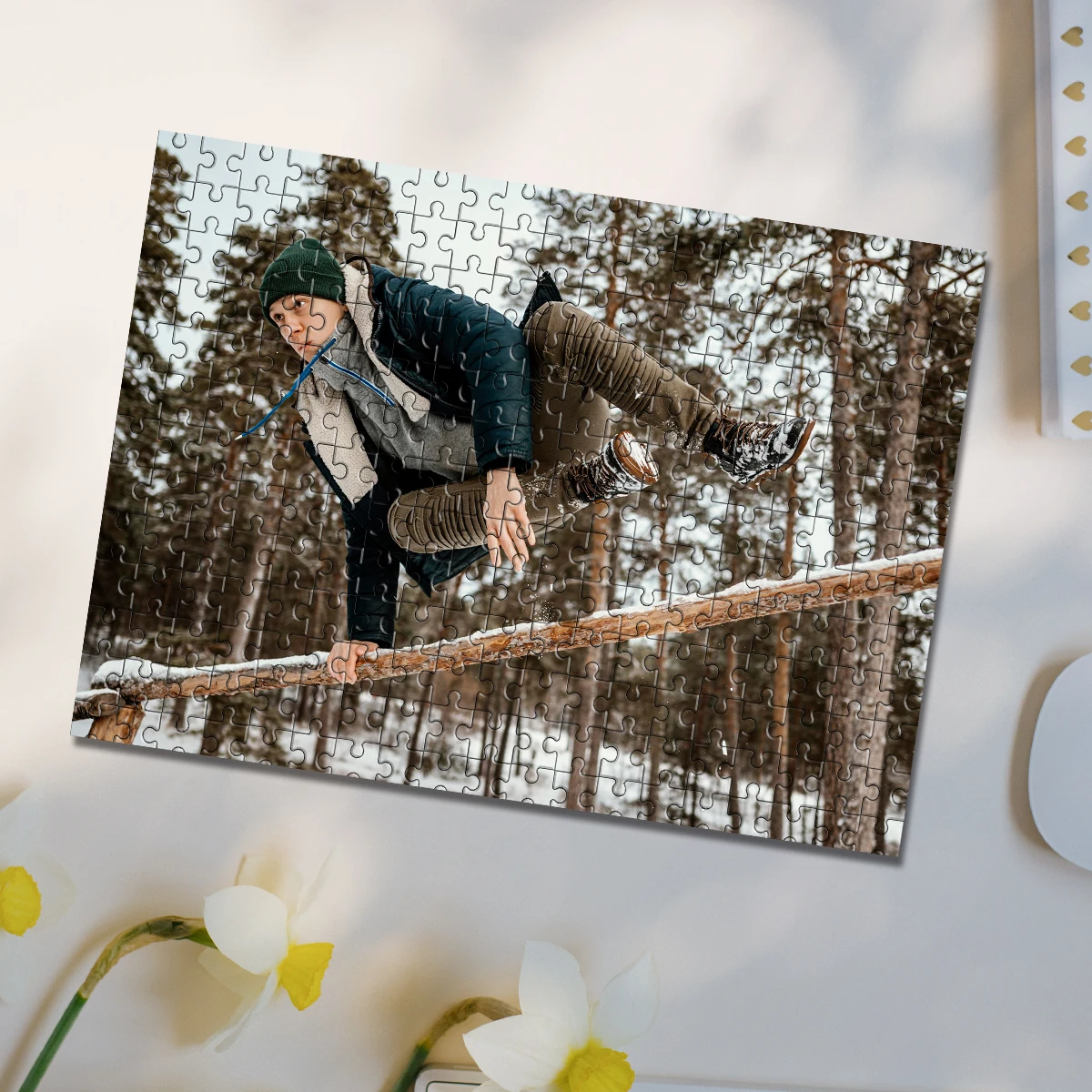 35/300/500/1000 Uds. Foto personalizada rompecabezas Selfie foto DIY juguete decoración coleccionable regalo Navidad