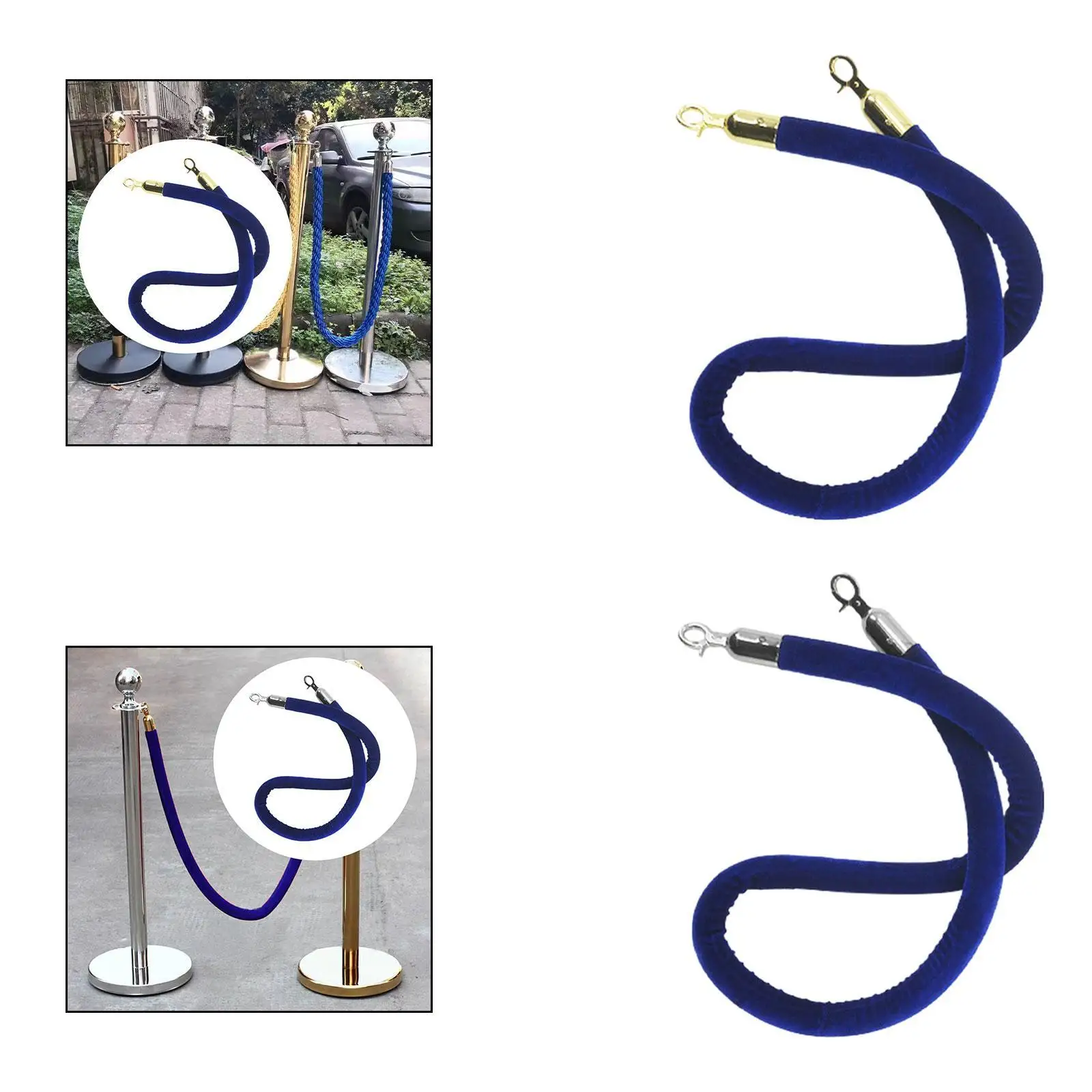 

59inch Crowd Control Barrier Rope Lightweight Accessory for Queue Posts