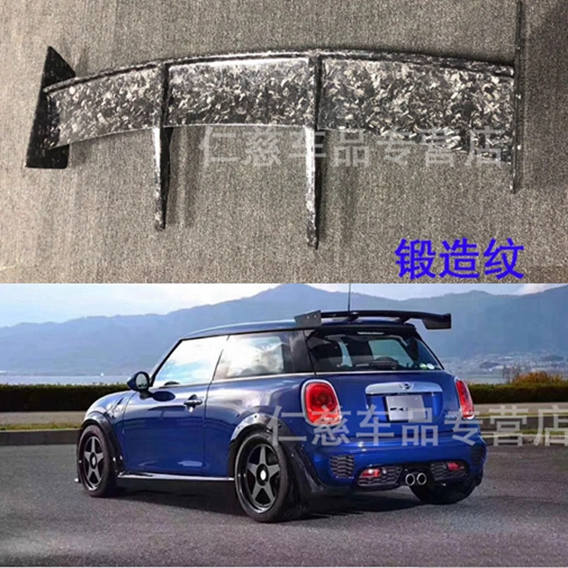 

FOR F56 MINI COOPER S JCW RK Design Carbon Fiber Glass Spoiler Trim Adjustment Parts For F56 Carbon Fiber/Forged Carbon Roof Lip
