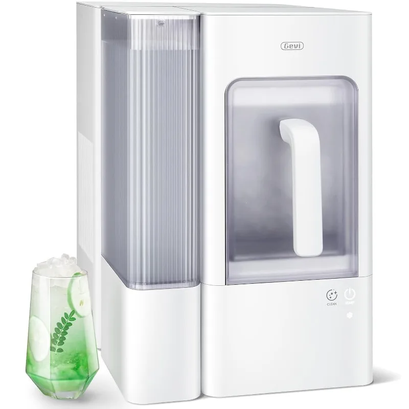 Ice Maker Countertop with 1 Gallon Side Tank,with Portable Ice Basket, 38 lbs in 24 Hours,Self-Cleaning for Home Party